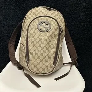 Gucci | Bags | Gucci Interlocking G Backpack Gg Coated